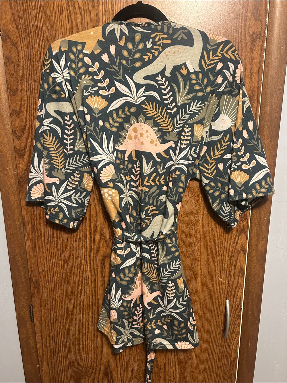 ModCloth Dinosaur Kimono Robe S/M - Picture 2 of 3